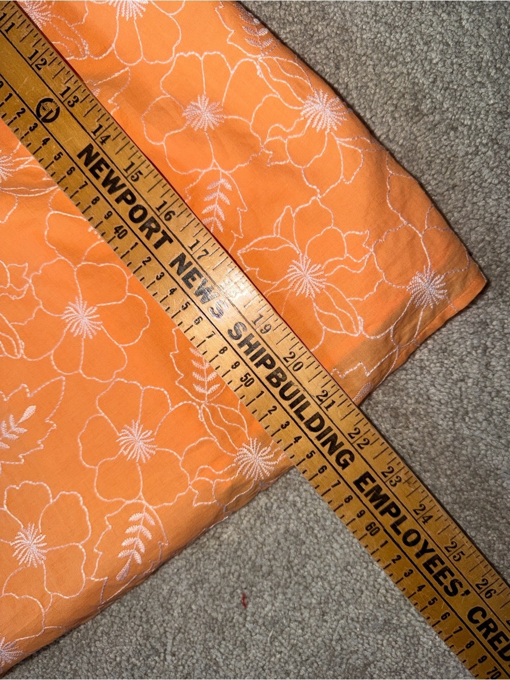 LOFT Orange Embroidered Balloon Sleeve Blouse Size Small NWT - Picture 6 of 7